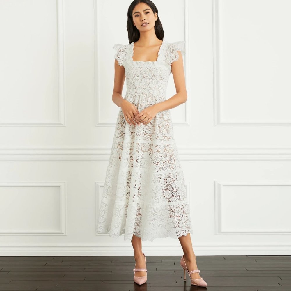 Hill House Collector's Edition White Lace Ellie Nap Dress - Size Small (NWT!)